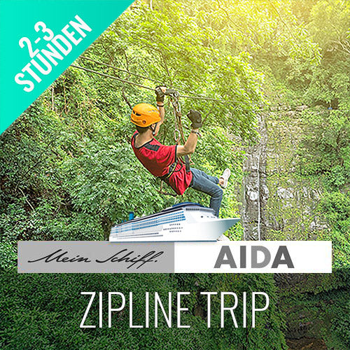 Kreuzfahrt - Abenteuer Ausflug Zipline 5000 Meter Kreuzfahrtpassagiere - kohsamuiausflug.de
