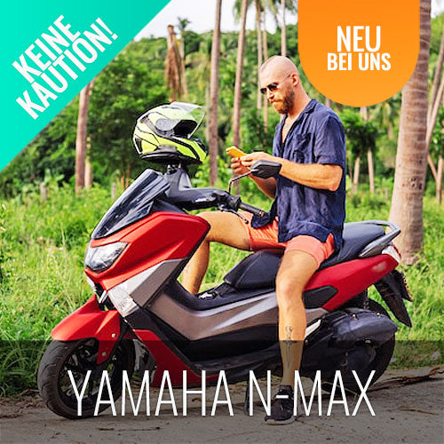 Fahrzeug - Roller mieten Koh Samui Yamaha N-Max 155 ohne Reisepass mit Lieferung - kohsamuiausflug.de